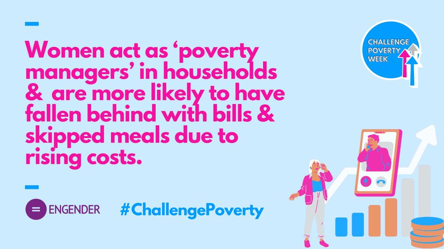 Engender graphic for Challenge Poverty Week